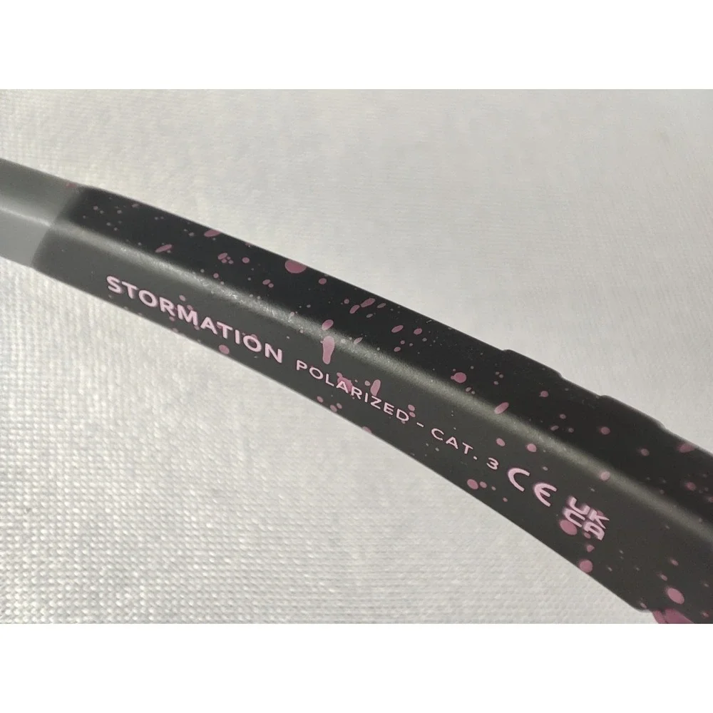 Blenders Eyewear Stormation Polarized Shield Sunglasses Purple‎ Splatter Mirror